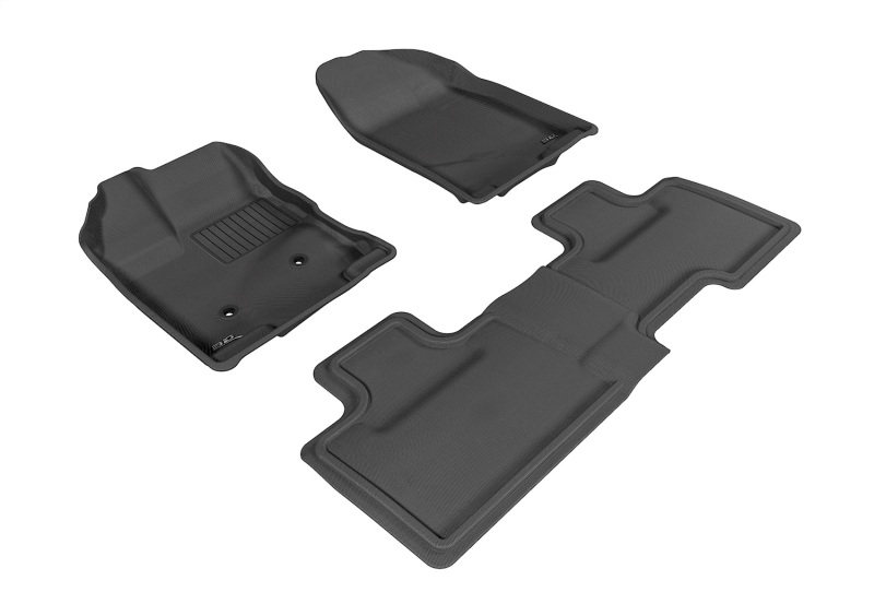 3D MAXpider 07-14 Ford Edge Kagu Black Full Set thumbnail 2