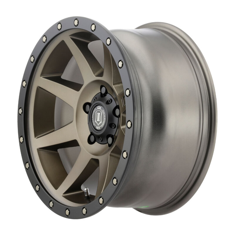 Icon Alloys Rebound Bronze Wheels 17x8.5 Wheel, Rebound, Aluminum, Bronze, 17 in. x 8.5 in., 5 x 4.5 in./5 x 114.3mm, Bolt Circle, 4.750 in. Backspace, Each thumbnail 4