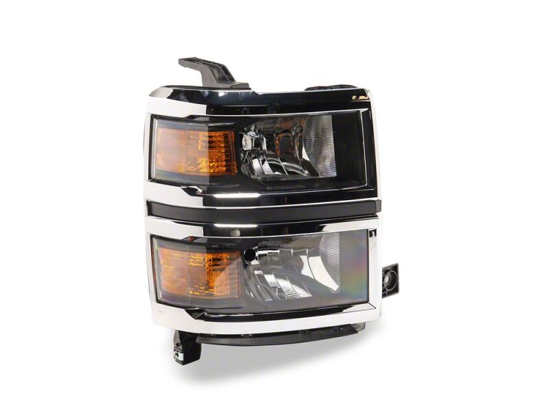 Raxiom 14-15 Chevrolet Silverado 1500 OE Style Headlights/ Chrome Trim- Black - Clear Lens thumbnail 6