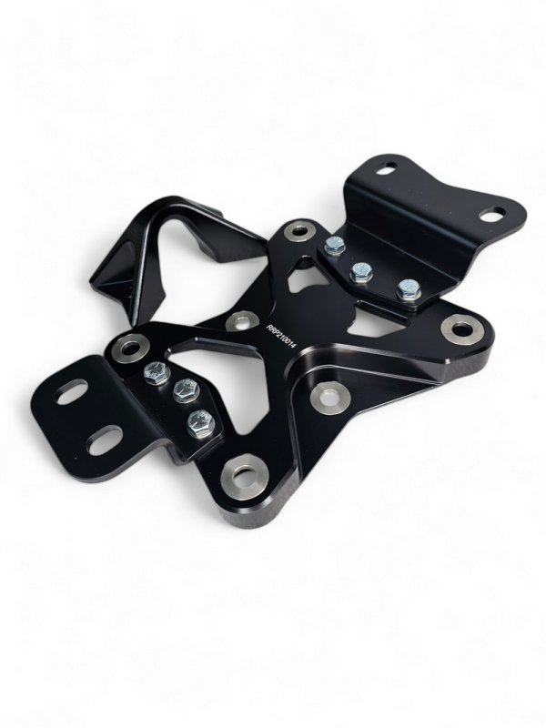 Elektric Offroad 2022+ Can Am X3 Maverick 10 Bolt Radius Rod Plate With Pull Hook (Black)