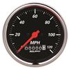 Autometer Designer Black 3-3/8in Electrical 120MPH Speedometer w/ Wheel Odometer thumbnail 6