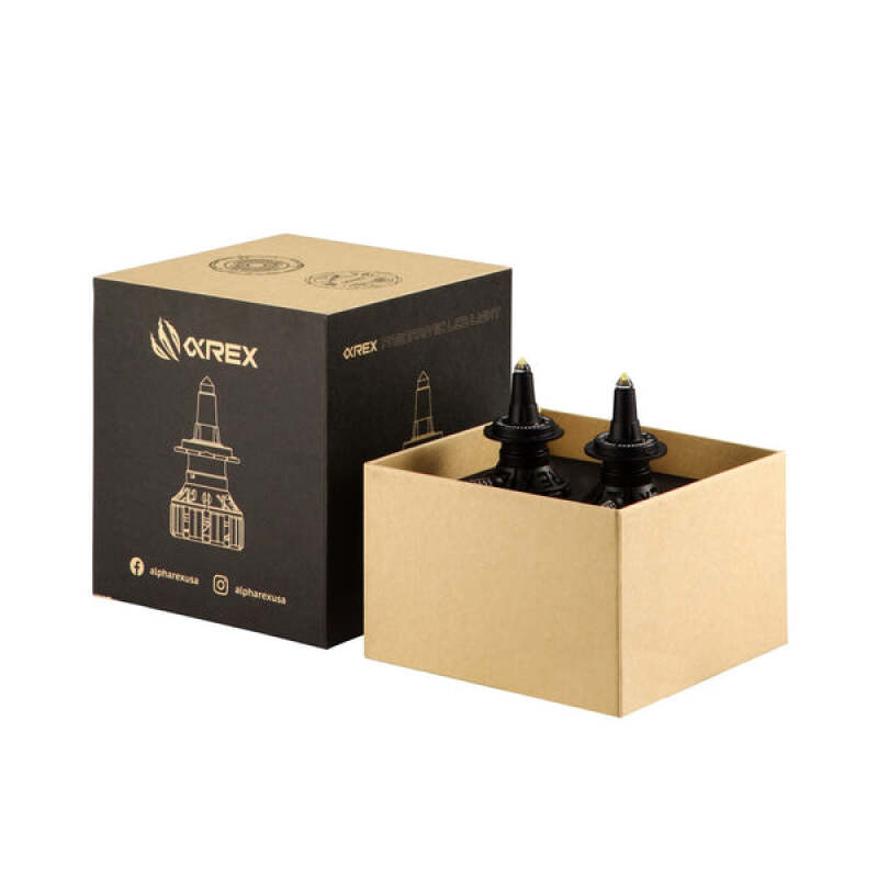 AlphaRex Black Ammo Panoramic LED Light Bulbs - H11 thumbnail 6