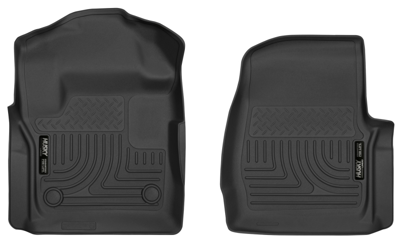 Husky Liners 2017 Ford F250/F350 Series Standard Cab X-Act Contour Black Floor Liners thumbnail 4