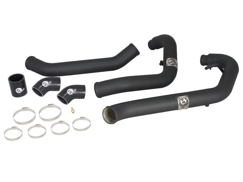 BladeRunner 2-1/2 IN Aluminum Hot Charge Pipe Black