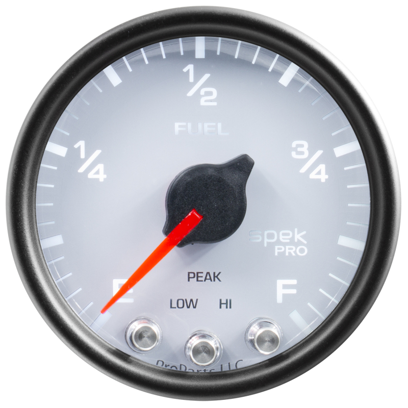 Autometer Spek-Pro Gauge Fuel Level 2 1/16in 0-270 Programmable Wht/Blk thumbnail 5