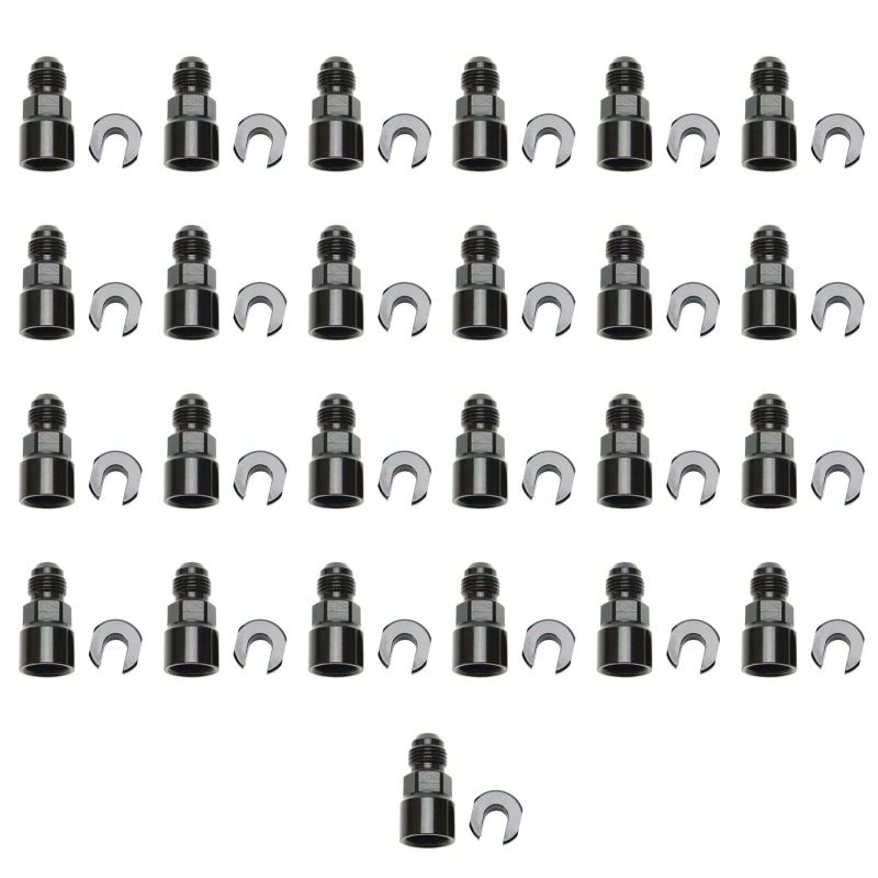 Russell Performance -6 AN Male to 3/8in SAE Quick-Disc Female EFI Adapter Fitting(Bulk Qty 25)-Black thumbnail 6