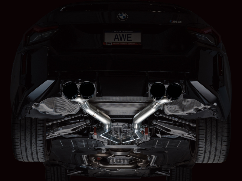 AWE Tuning 23-24 BMW G87 M2 Track Edition Exhaust - Diamond Black Tips thumbnail 7