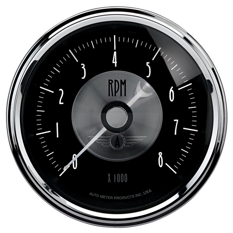 Autometer Prestige Series Black 3-3/8in 8000RPM Tachometer Gauge thumbnail 3