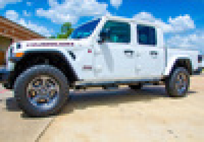 N-Fab RKR Step System 2019 Jeep Wrangler JT 4 Door Truck Full Length - Tex. Black - 1.75in thumbnail 5