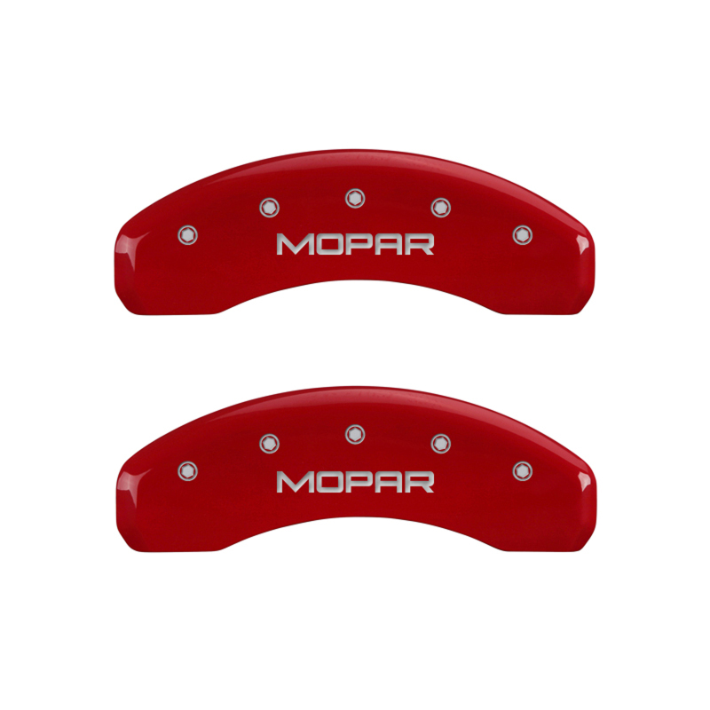 MGP 4 Caliper Covers Engraved Front & Rear MOPAR Yellow finish black ch thumbnail 9
