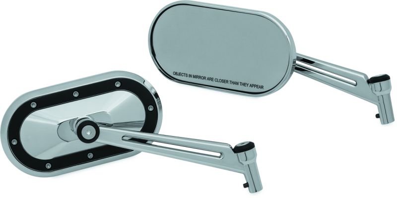 Kuryakyn Heavy Industry Mirrors Chrome/Black #1765