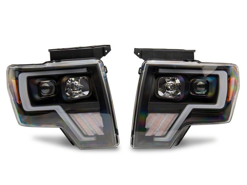 Raxiom 09-14 Ford F-150 Axial G4 Light Bar Switchback Projector Headlights- Blk Housing (Clear Lens) thumbnail 6