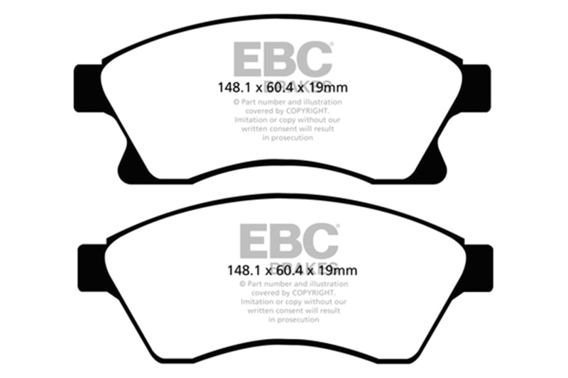 EBC S13 Brake Pad and Rotor Kit (1x ebcRK1747, 1x ebcDP42065R) thumbnail 6