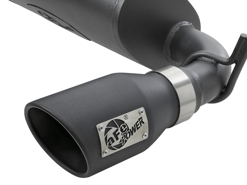 aFe Rebel Series 2.5in 409 SS Axle-Back Exhaust w/ Black Tips 2007+ Jeep Wrangler (JK) V6 3.6L/3.8L thumbnail 9