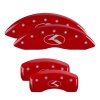 MGP 4 Caliper Covers Engraved Front & Rear Circle K/Kia Red finish silver ch thumbnail 8