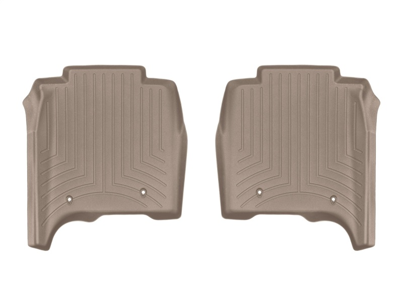 WeatherTech 14-16 Land Rover-Range Rover Rear FloorLiner - Tan Long Wheelbase w/ 2nd Row Console