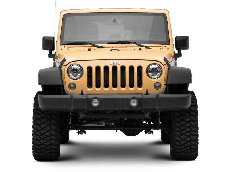 Raxiom 07-18 Jeep Wrangler JK 7-In LED Headlights- Chrome Housing (Clear Lens) thumbnail 6
