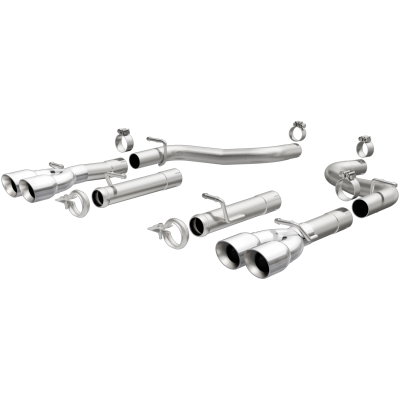 MagnaFlow Axle-Back, SS, 2.5in, Quad Split Rear 3.5in Tip 2015 Dodge Challenger R/T 5.7L thumbnail 3