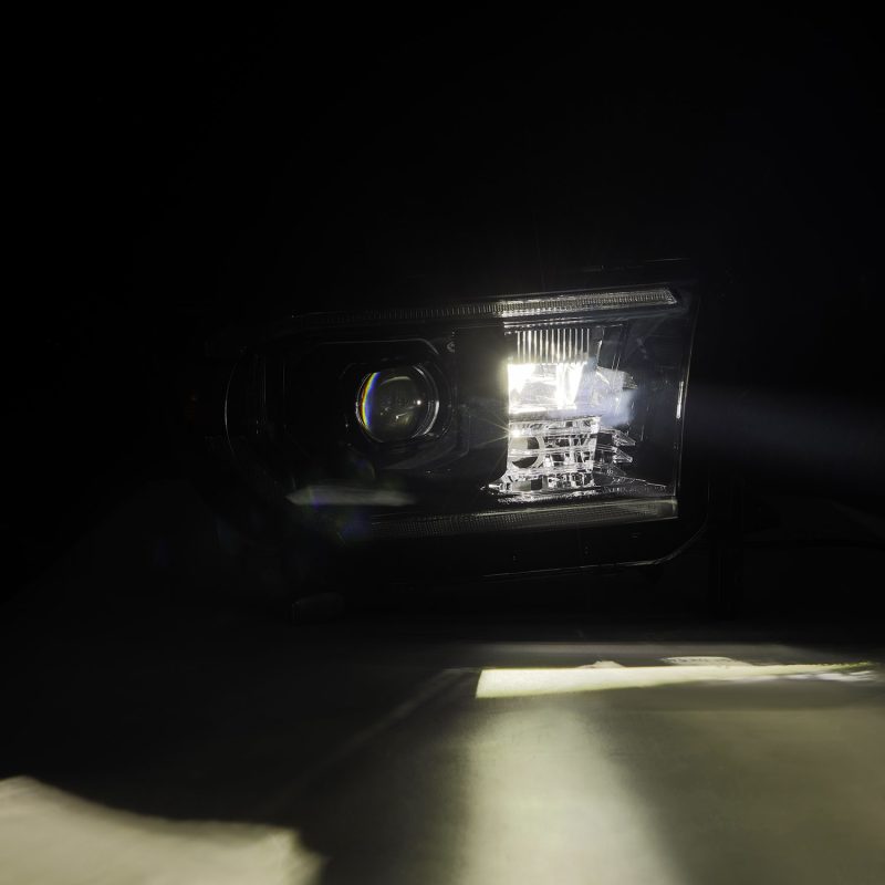AlphaRex 07-13 Toyota Tundra / 08-17 Sequoia LUXX-Series LED Proj HL Blk w/Actv Lgt Seq. Sig + DRL thumbnail 6