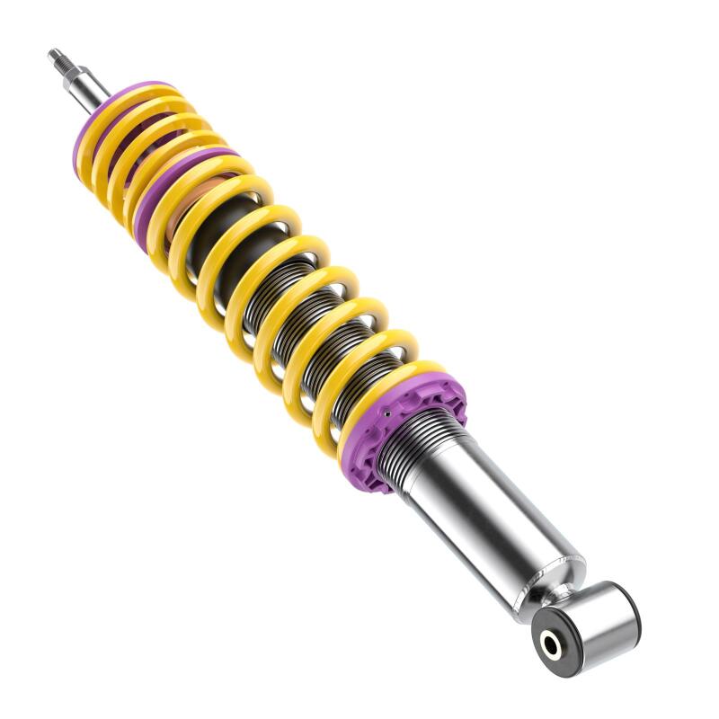KW Variant 2 Coilover Kits 15280001 Kits, 2, 1.7 - 2.9 in. Lowered Front and Rear, Natural/Yellow Shocks, Yellow Powdercoated Springs, Volkswagen, Kit thumbnail 7