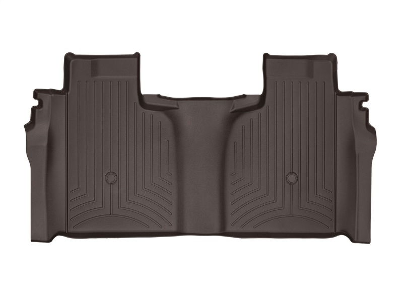 WeatherTech 2019+ Chevrolet Silverado 1500 Crew Cab (1st Row Bench Seats) Rear FloorLiner - Cocoa