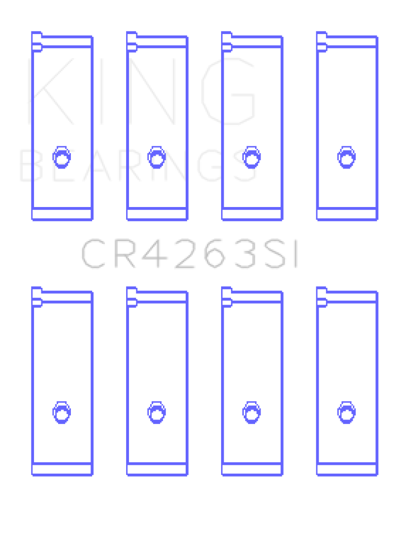 King Engine Bearings Toyota 1ZZ-FE Rod Bearing Set - Size +.25mm thumbnail 3