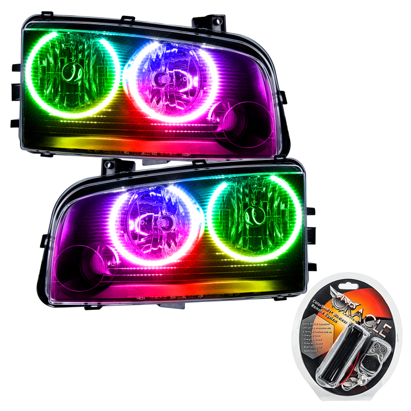 Oracle 05-10 Dodge Charger SMD HL (Non-HID) - ColorSHIFT thumbnail 2