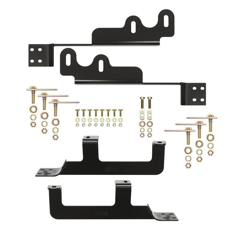 Westin 2008-2017 Buick/Chevrolet/GMC/Saturn Enclave Premier Oval Nerf Step Bar Mount Kit - Black thumbnail 3