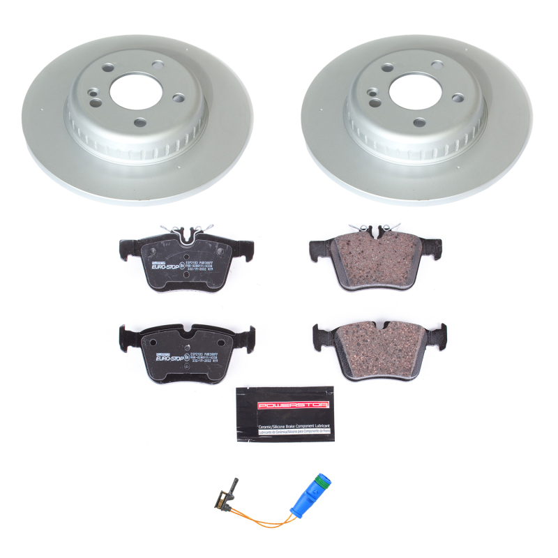 Power Stop 17-18 Mercedes-Benz C300 Front & Rear Euro-Stop Brake Kit (1x psbESK7963, 1x psbESK8152) thumbnail 7