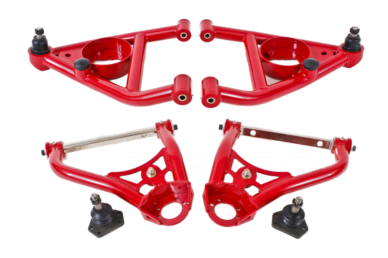 BMR 67-69 1st Gen F-Body Upper And Lower A-Arm Kit - Red thumbnail 2