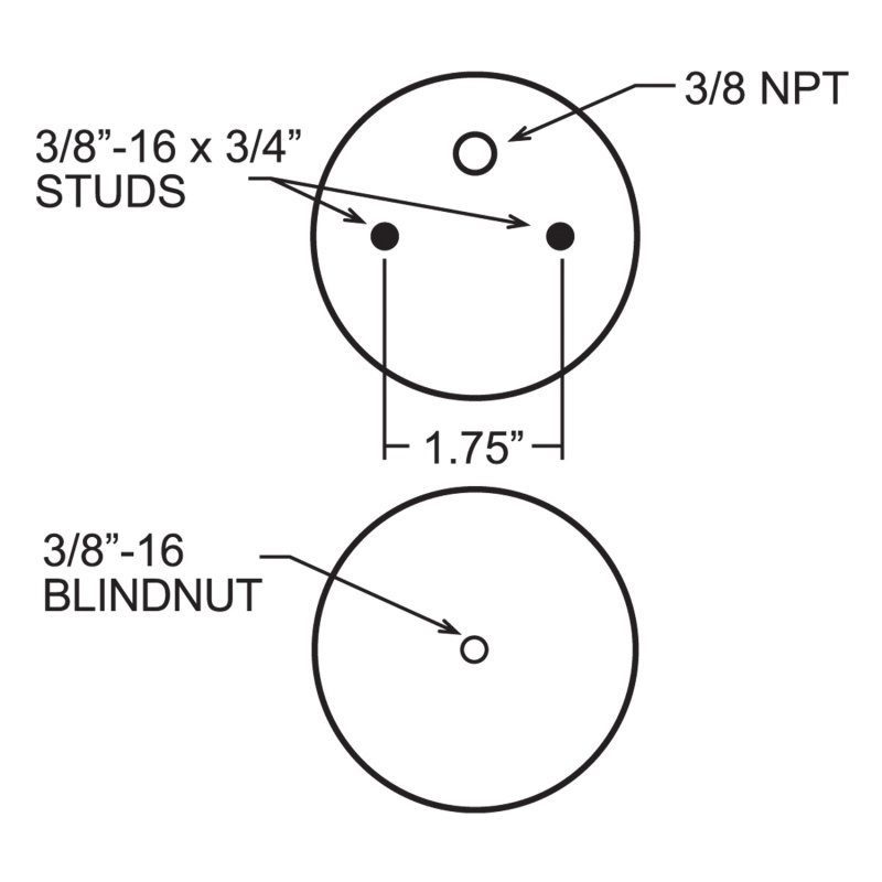 Firestone Ride-Rite Replacement Air Helper Spring Rear 267CZ 1.5 (W217607703) thumbnail 2