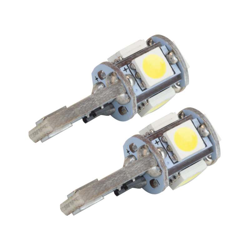Oracle T10 5 LED 3 Chip SMD Bulbs (Pair) - Cool White