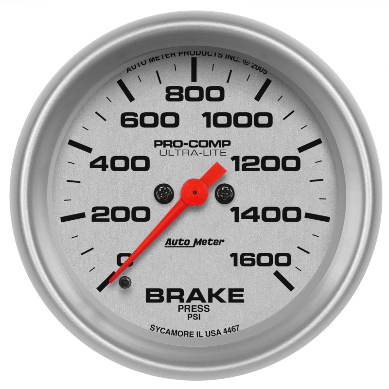 AutoMeter Gauge Brake Press 2-5/8in. 1600PSI Digital Stepper Motor Ultra-Lite thumbnail 4