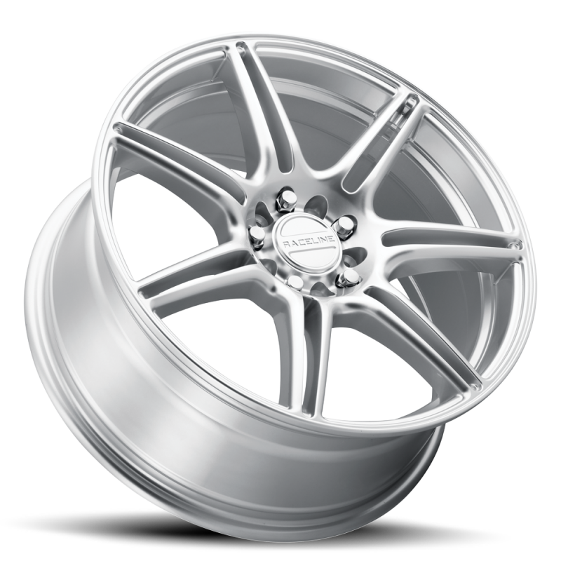 Raceline 148HS Apex 20x8.5in / 5X112 BP / 35mm Offset / 66.56mm Bore - Hyper Silver thumbnail 5