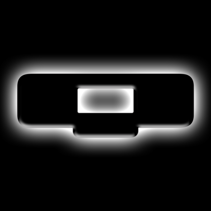 ORACLE Lighting Universal Illuminated LED Letter Badges - Matte Blk Surface Finish - Q thumbnail 2