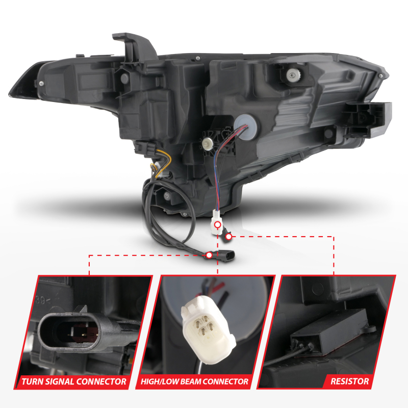 ANZO 22-24 Toyota Tundra (w/Factory LED Refl.) Z-Series Full LED Proj Headlights - Driver Side ONLY thumbnail 9