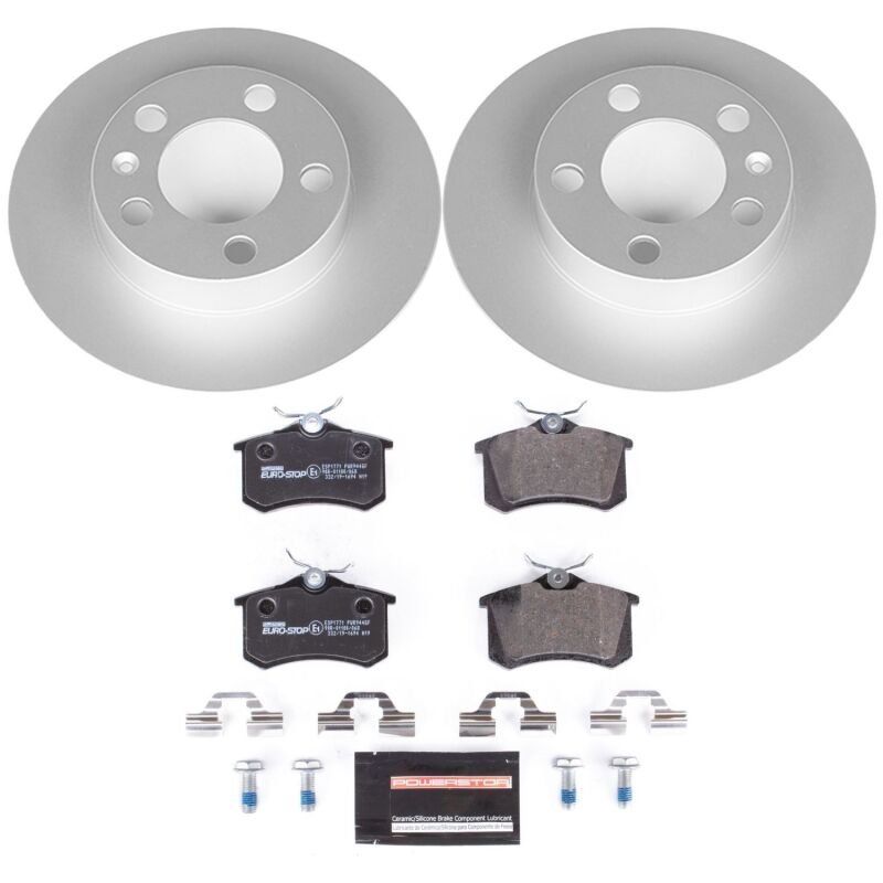 Power Stop 99-10 Volkswagen Beetle Front & Rear Euro-Stop Brake Kit (1x psbESK898, 1x psbESK847) thumbnail 7