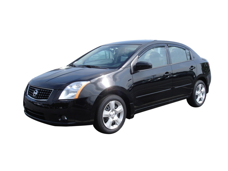 AVS 07-12 Nissan Sentra Ventvisor Outside Mount Window Deflectors 4pc - Smoke thumbnail 2