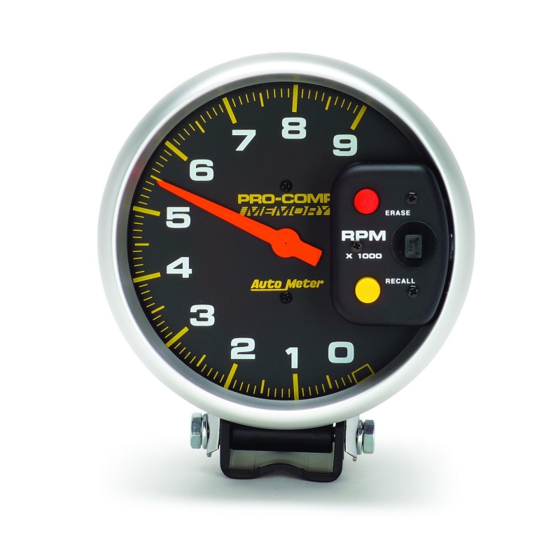 Autometer Pro-Comp 5in / 0-9K RPM / Pedestal w/Peak Memory Tachometer thumbnail 8