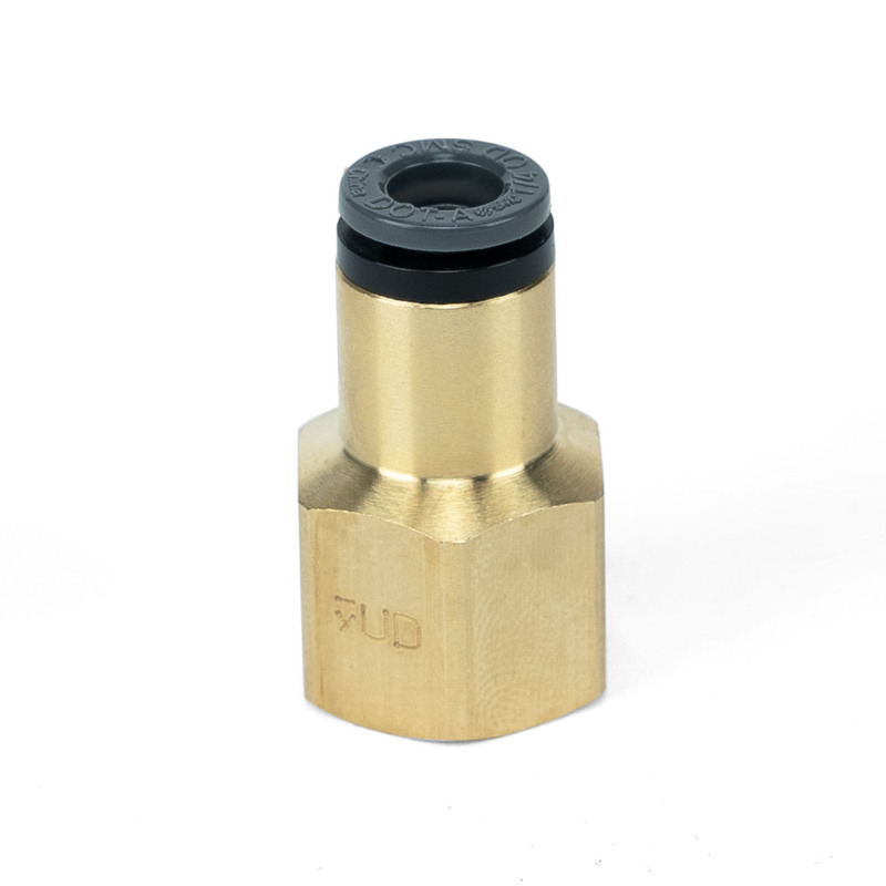 Air Lift Straight Female - 1/4in FNPT X 1/4in PTC