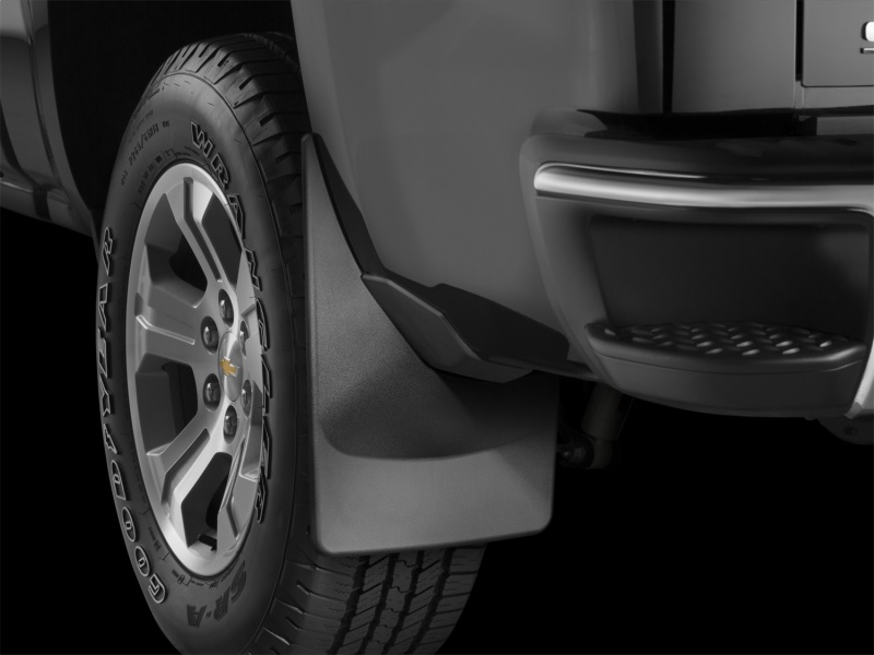 WeatherTech 19+ Dodge Ram w/ Factory Flares Rear No Drill Mudflaps - Black thumbnail 5