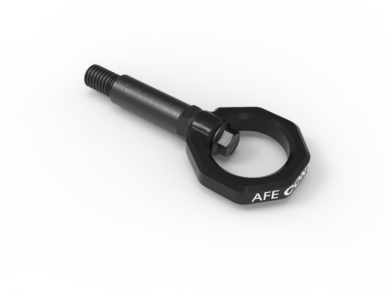 aFe CONTROL Front Tow Hook Black