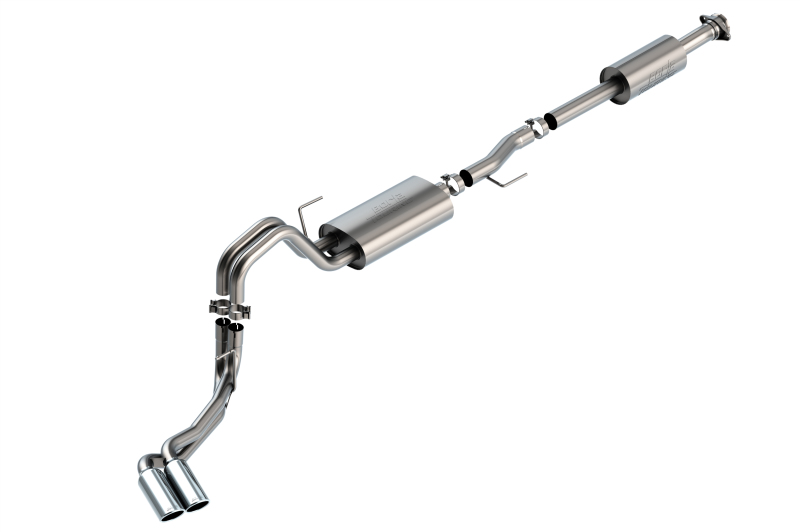 Borla F-150 2021 5.0L 4dr CC SB EC STB Lariat/KR/Platinum/LTD 3/2.25 DSE Cat-Back Touring CHR Tips thumbnail 2