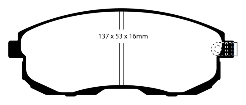 EBC S12 Brake Pad and Rotor Kit (1x ebcDP31636C, 1x ebcRK7470) thumbnail 6
