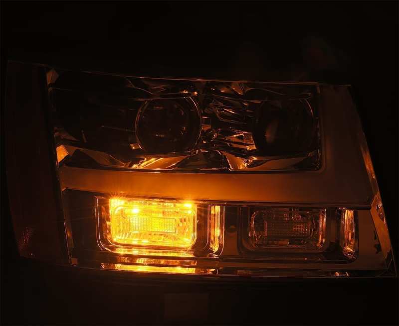 AlphaRex 07-14 Chevrole Tahoe PRO-Series LED Headlights Plank Style Blk w/Activ Light/Seq Signal/DRL thumbnail 5