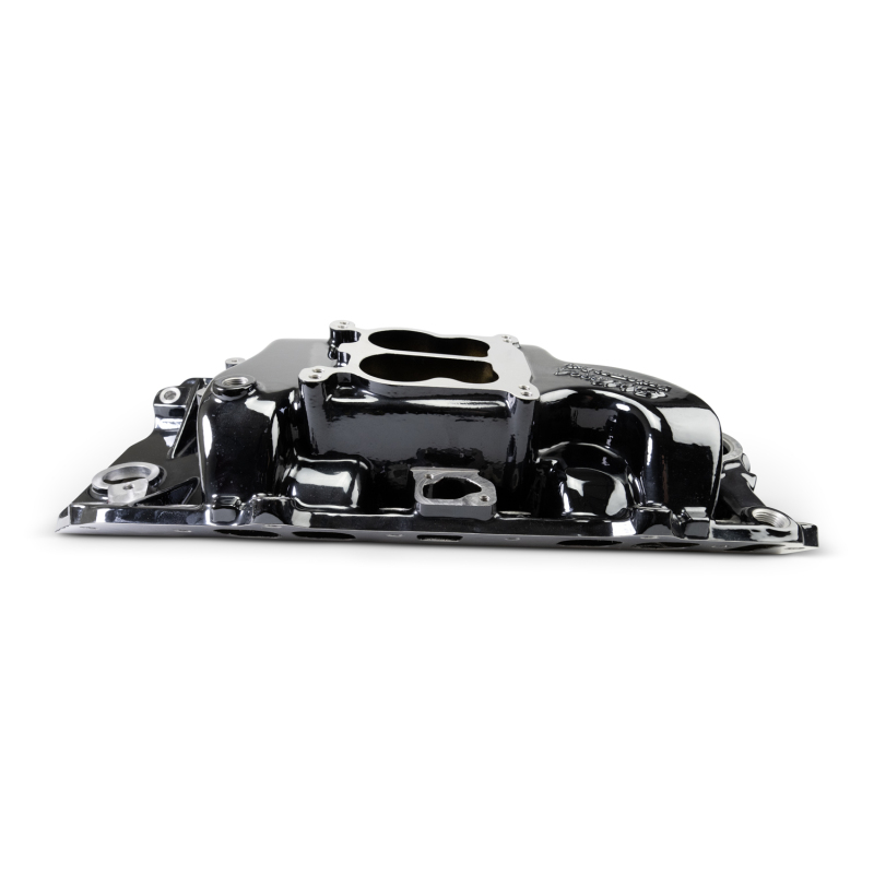 Edelbrock Performer Intake Manifolds 2161-BP Manifold, Performer, Dual Plane, Aluminum, Black Plasma Coated, Spread Bore, Chevy, 396-502, Oval Port, Each thumbnail 5