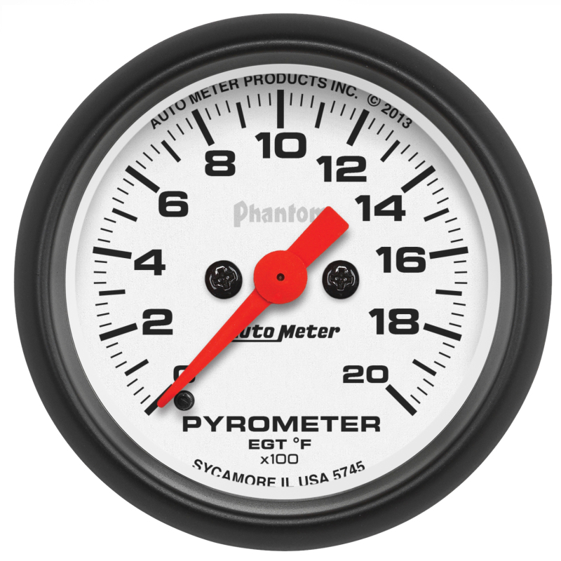 Autometer Phantom 2 1/16in 2000 Deg F Digital Stepper Motor Pyrometer (EGT) Gauge thumbnail 3