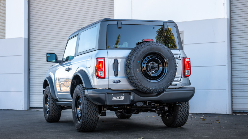 Borla 21-22 Ford Bronco 2.3L 2DR/4DR T-304 Stainless Steel Cat-Back Touring Exhaust - Brushed thumbnail 5
