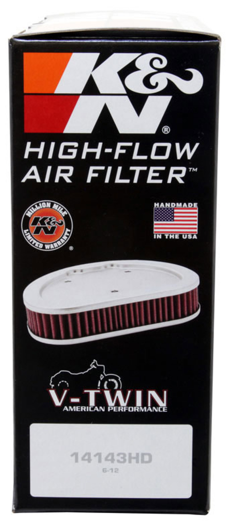 K&N 75-78 Harley-Davidson 1000/1200CC Drop In Replacement Air Filter thumbnail 6