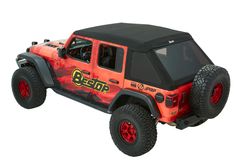 Bestop 18-26 Jeep Wrangler JL 4-Door Trektop Ultra (Premium Black Twill)
Trektop Ultra